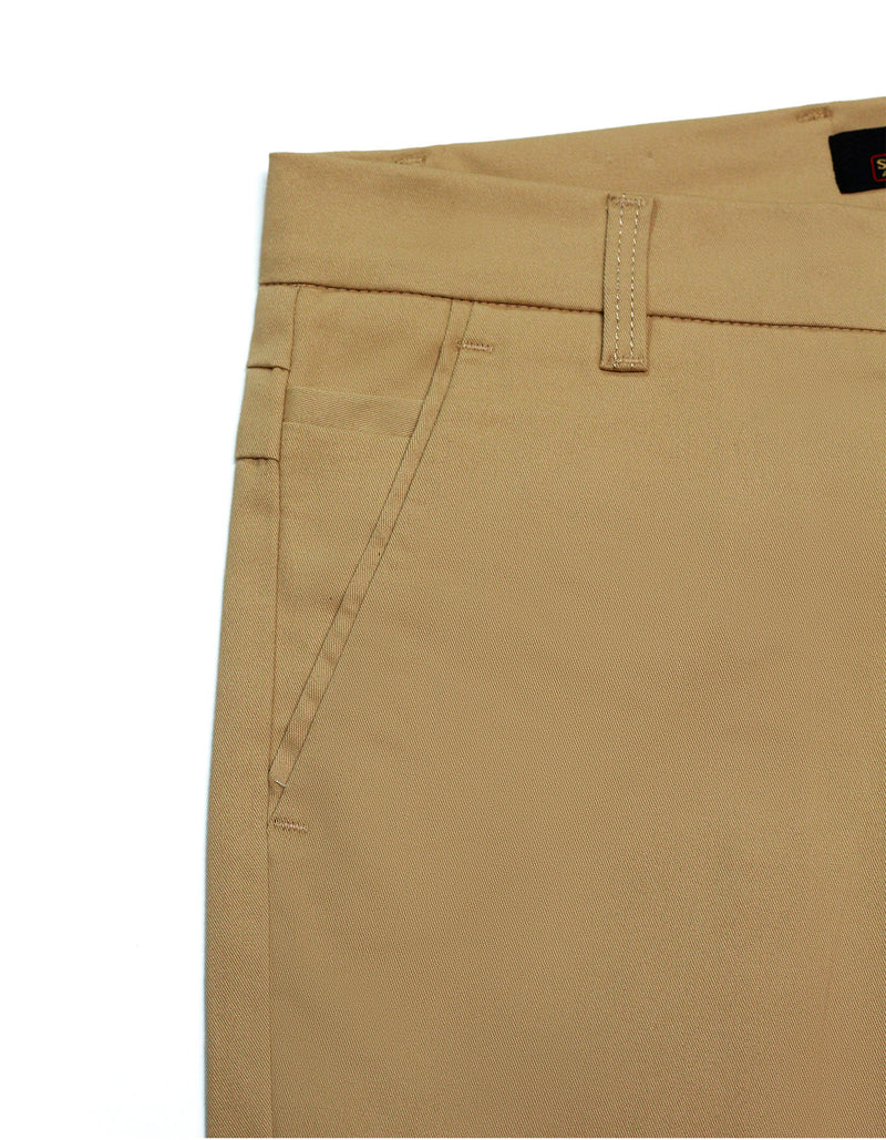 Camel Cotton Chino Slim Fitting Imported Stuff (Sco-tch-So-da)