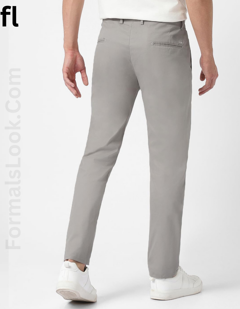 Smart Fit Grey Cotton Imported Stuff Pant