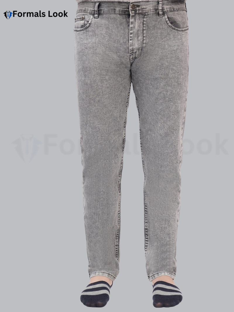 Jean Pant Grey Color Imported Stuff In Stretch