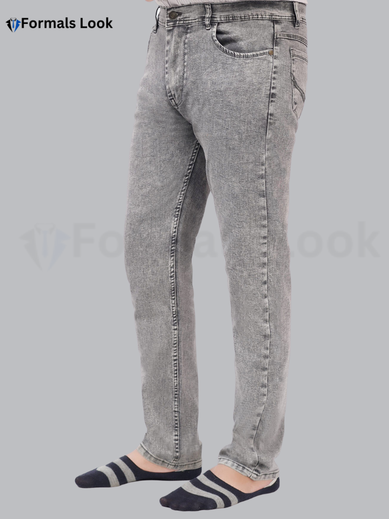 Jean Pant Grey Color Imported Stuff In Stretch