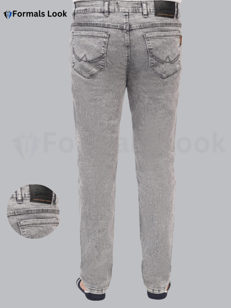 Jean Pant Grey Color Imported Stuff In Stretch