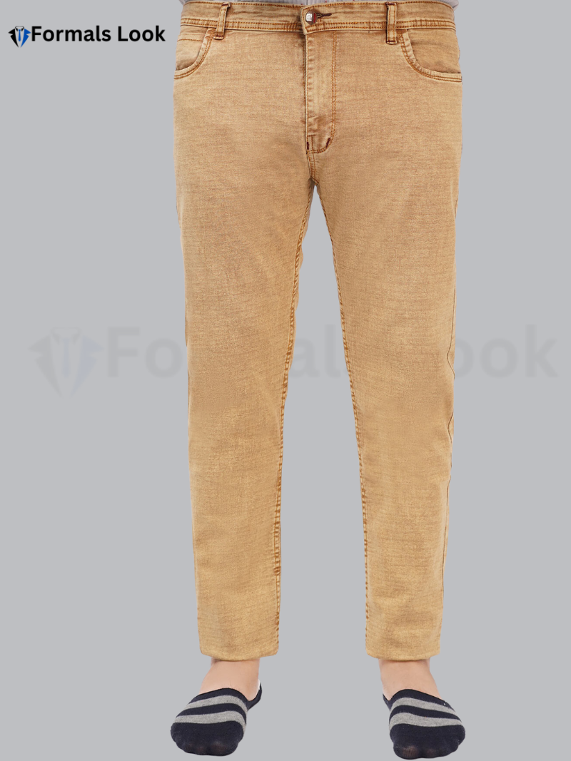 Jeans Pant Camel Color Ultra Stretch In Imported Stuff