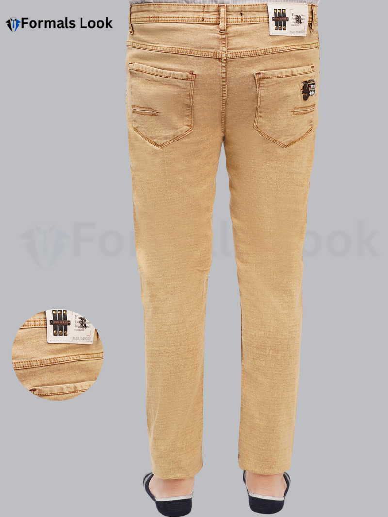 Jeans Pant Camel Color Ultra Stretch In Imported Stuff