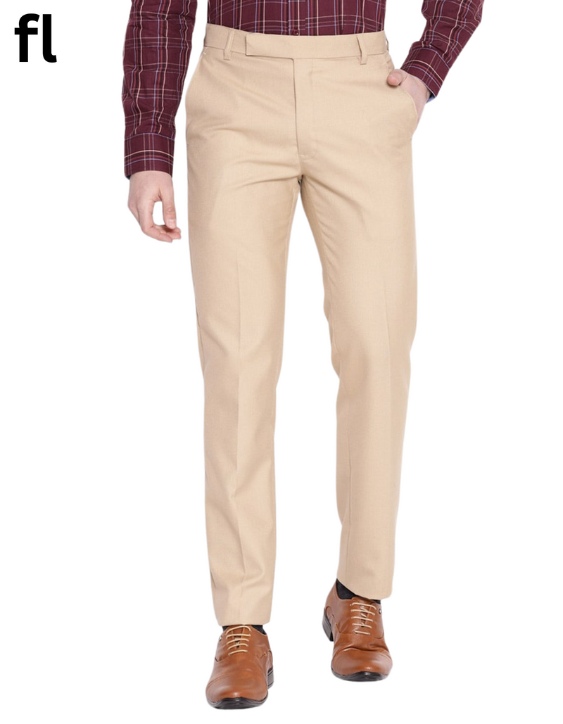 Men's Camel Light Premium Pant  Suiting Stuff Export Quality