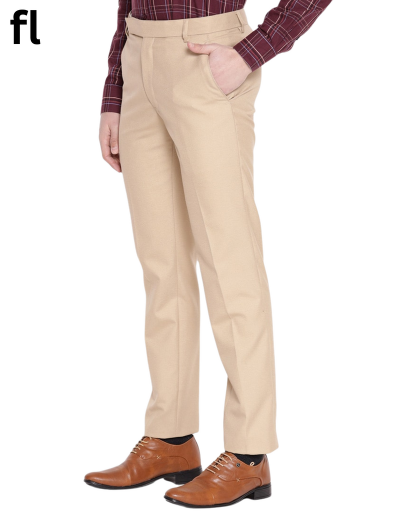 Men's Camel Light Premium Pant  Suiting Stuff Export Quality