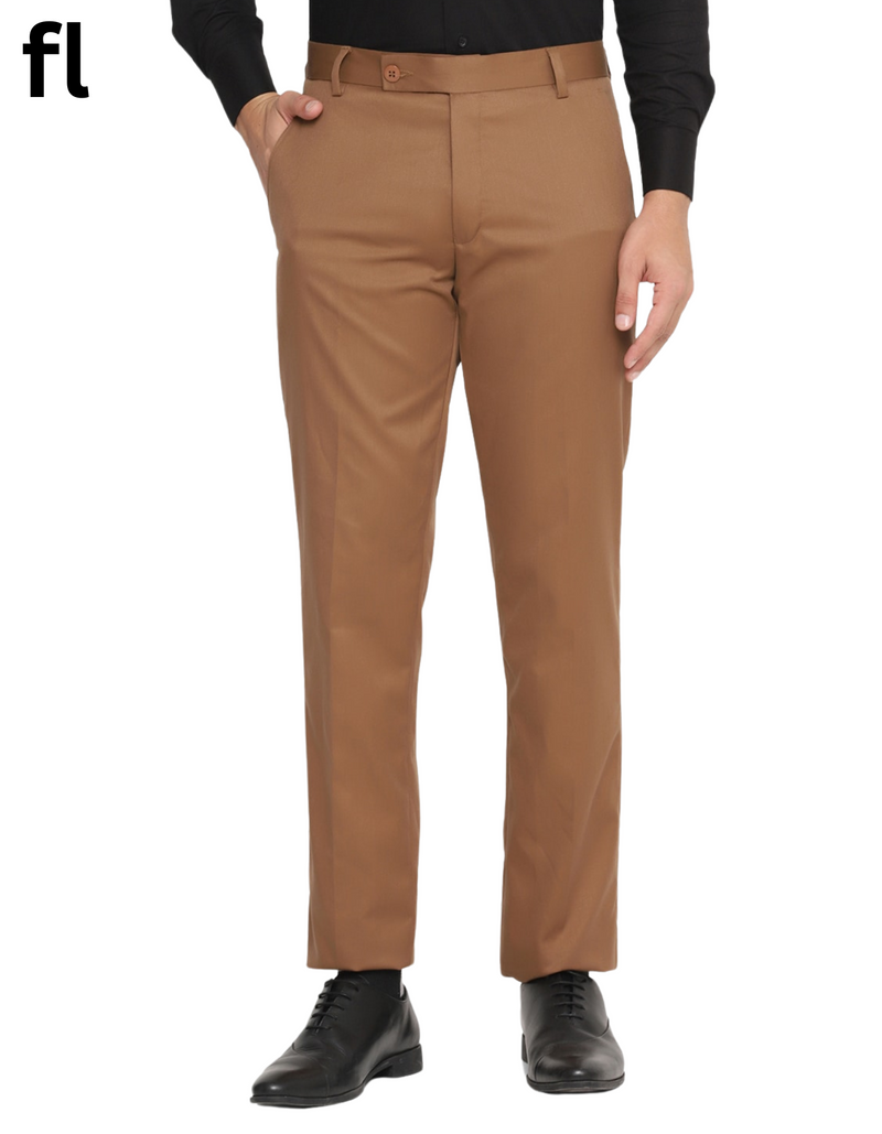 Men's Formal Brown Premium Pant  Suiting Stuff Export Quality