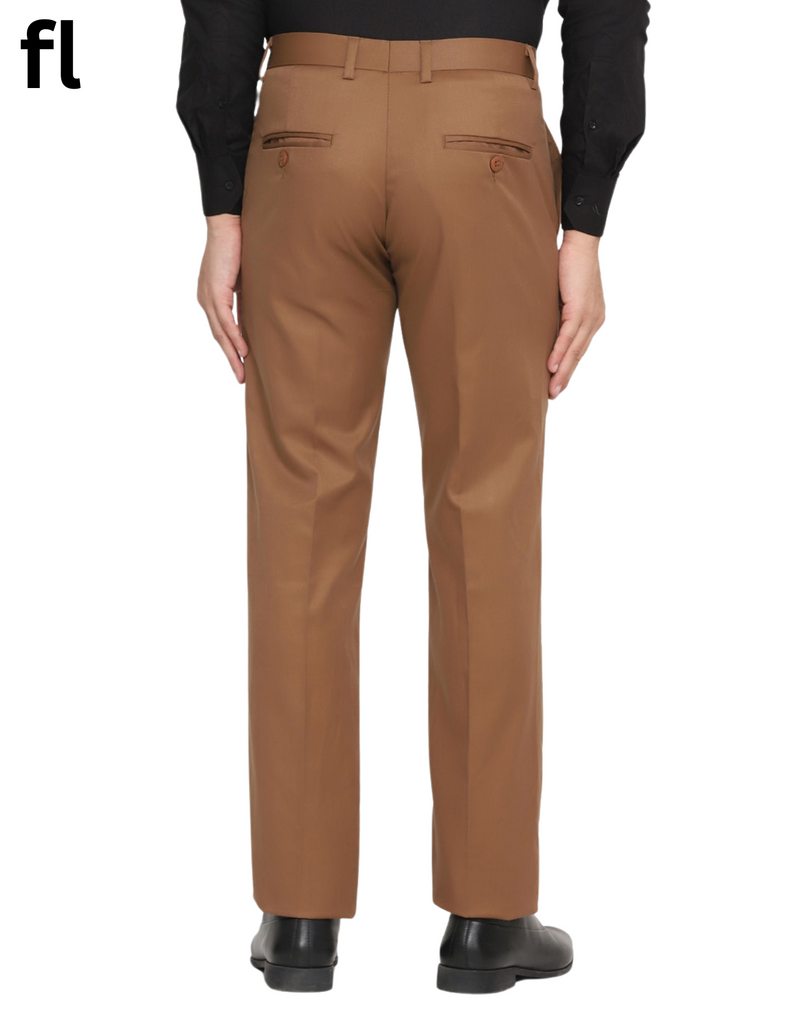 Men's Formal Brown Premium Pant  Suiting Stuff Export Quality