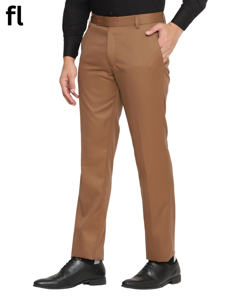 Men's Formal Brown Premium Pant  Suiting Stuff Export Quality