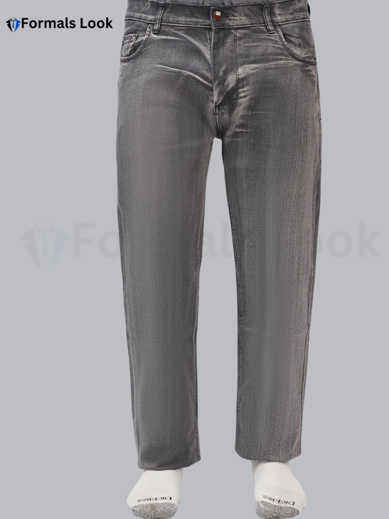 Jeans Pant Grey Color In Stretch