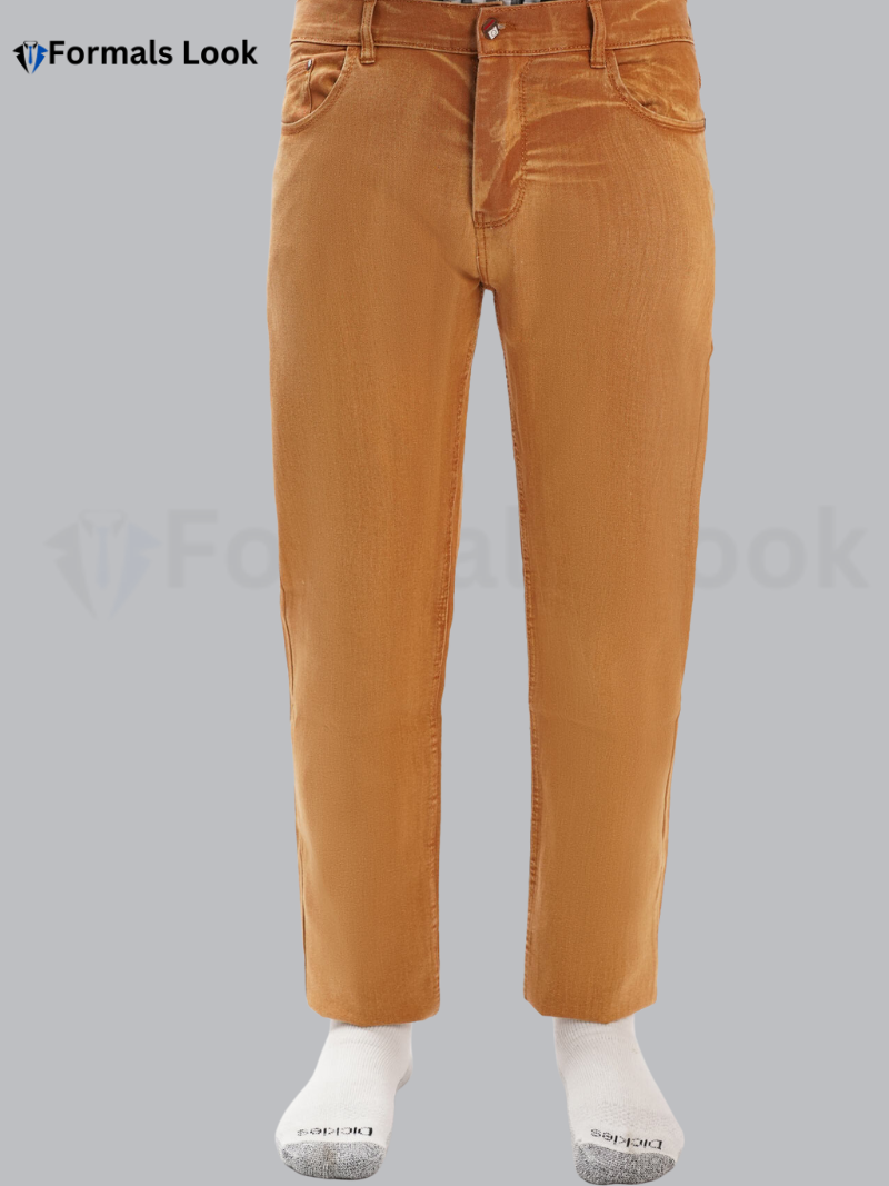 Jeans Pant Camel Color In Stretch