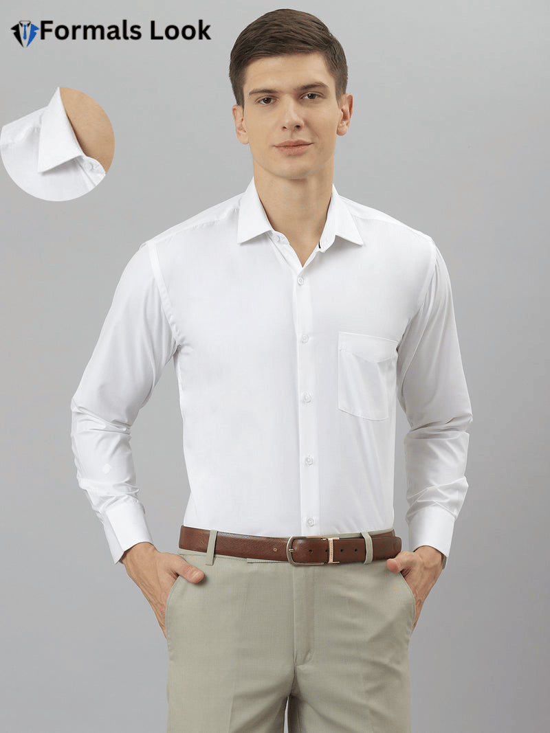 Off White Premium Formal Shirt