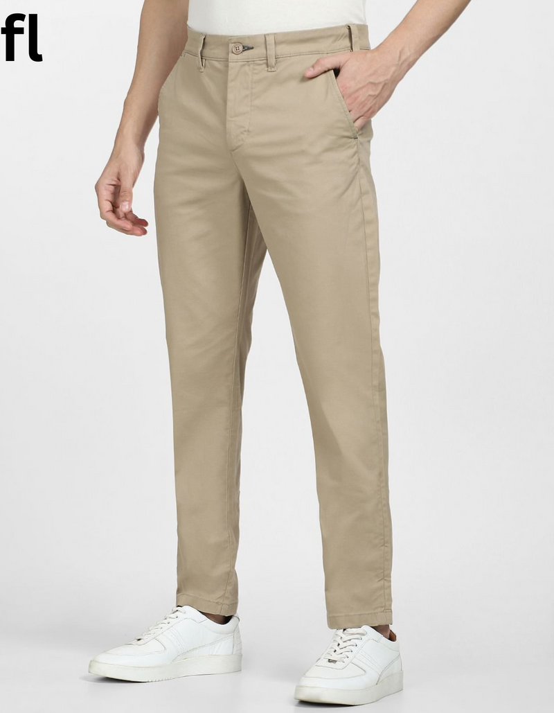 Smart Fit Camel  Cotton Imported Stuff Pant