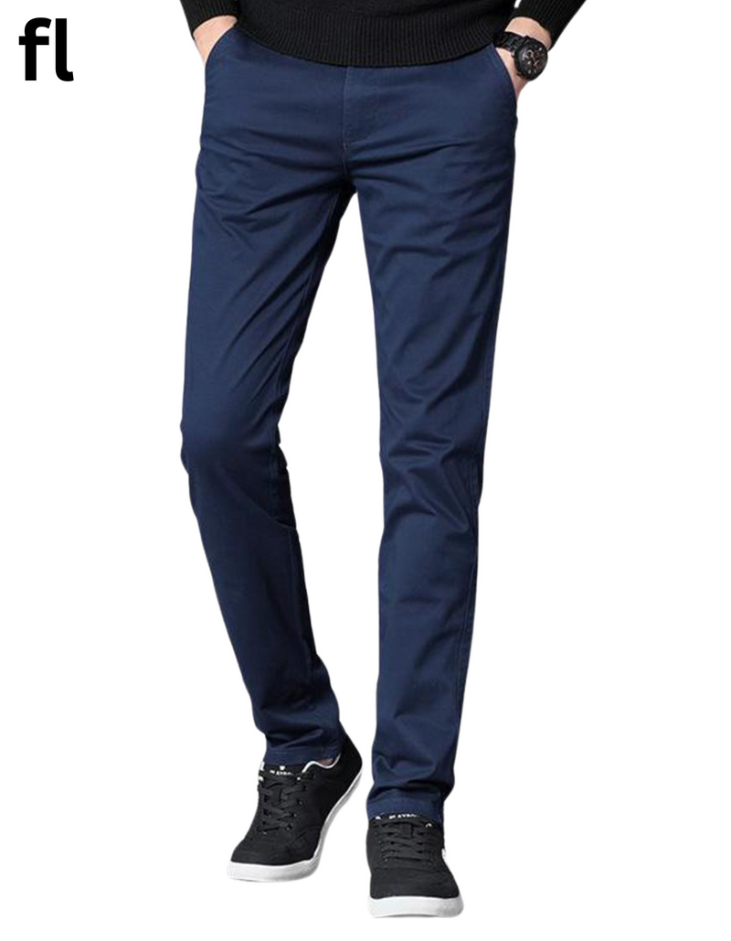 (Sco-tch-So-da) Navy Cotton Chino  Imported Stuff