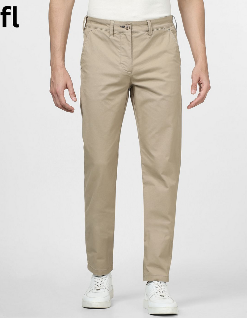 Smart Fit Camel  Cotton Imported Stuff Pant