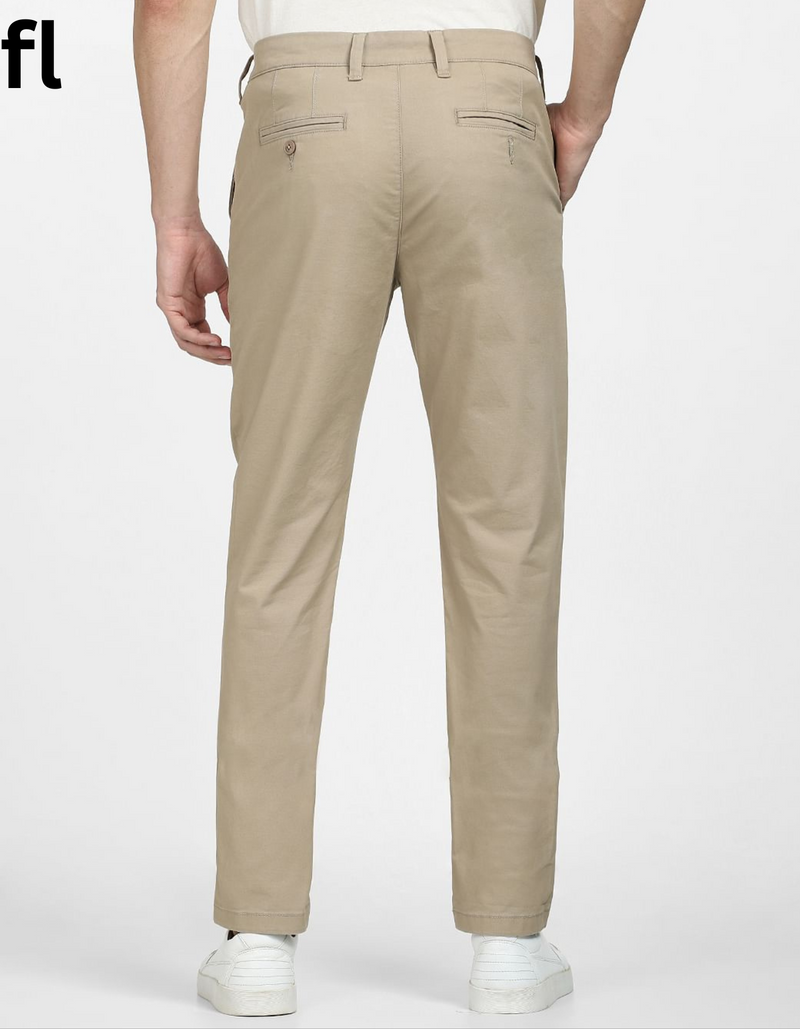 Smart Fit Camel  Cotton Imported Stuff Pant