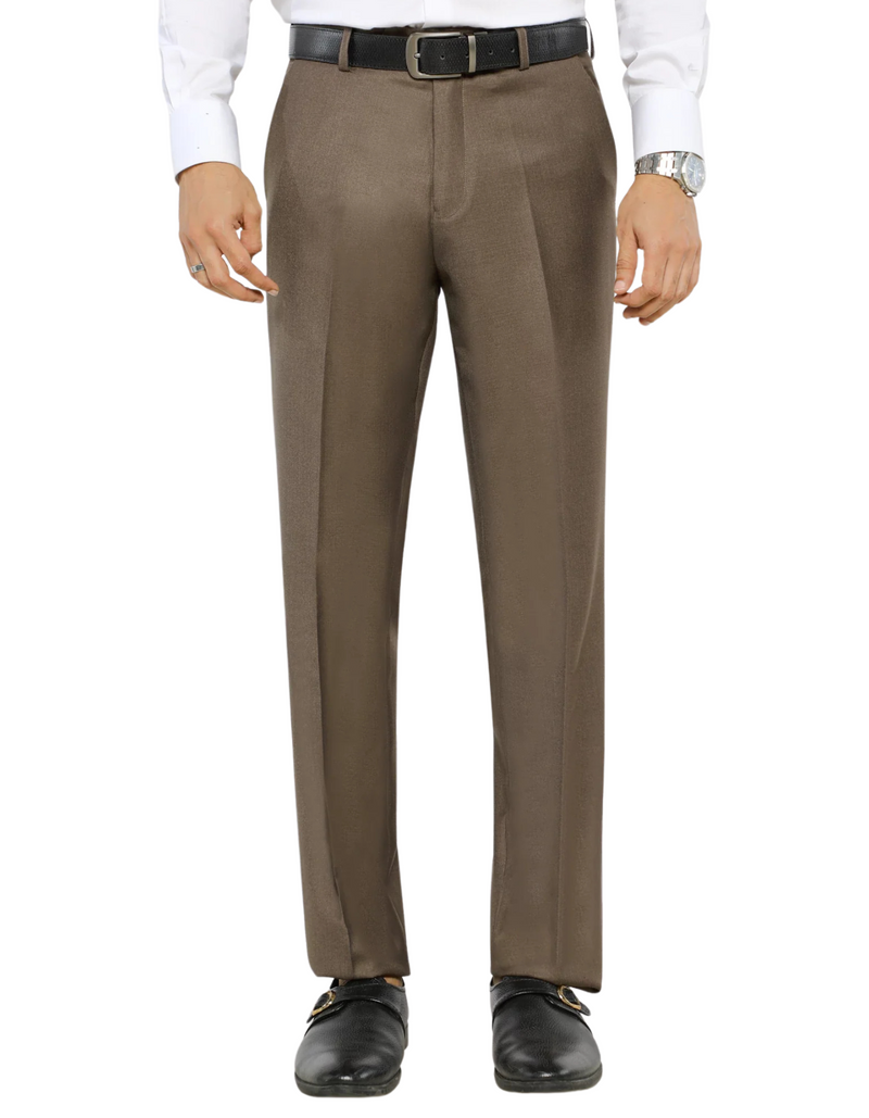 Men's Formal Light Brown Premium Pant  Suiting Stuff Export Quality