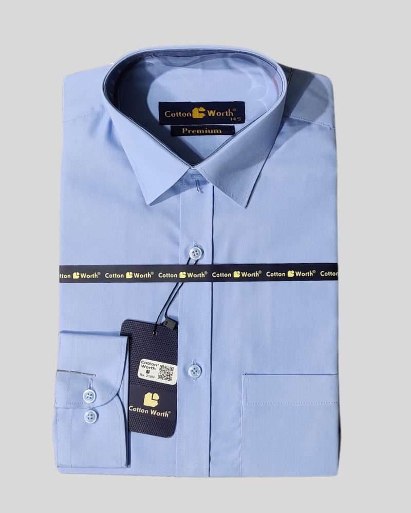 Sky Blue Premium Formal Shirt