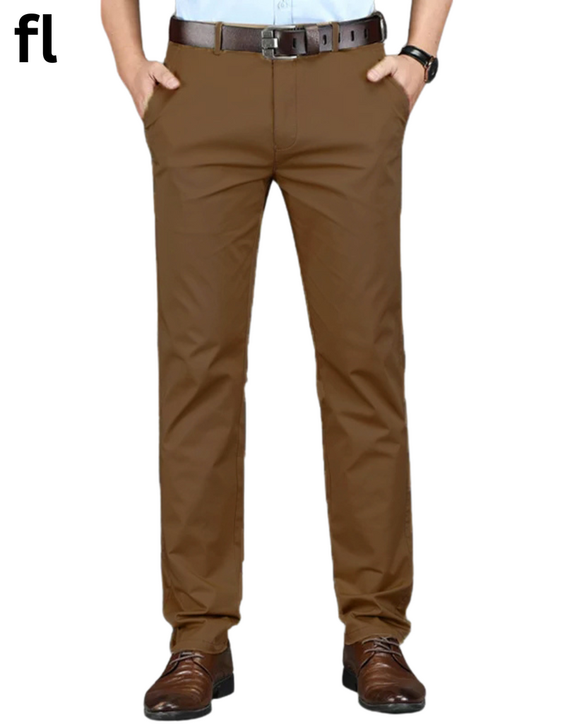 Smart Fit Brown Cotton Imported Stuff Pant