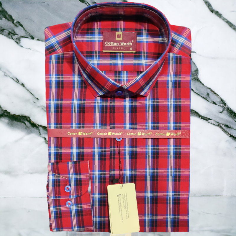 Formal Check Shirt Premium