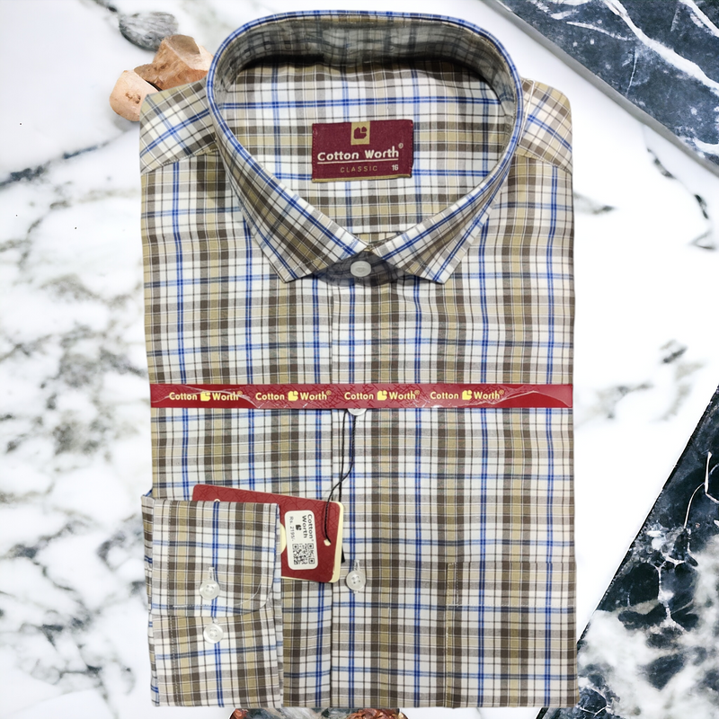 Formal Check Shirt Premium