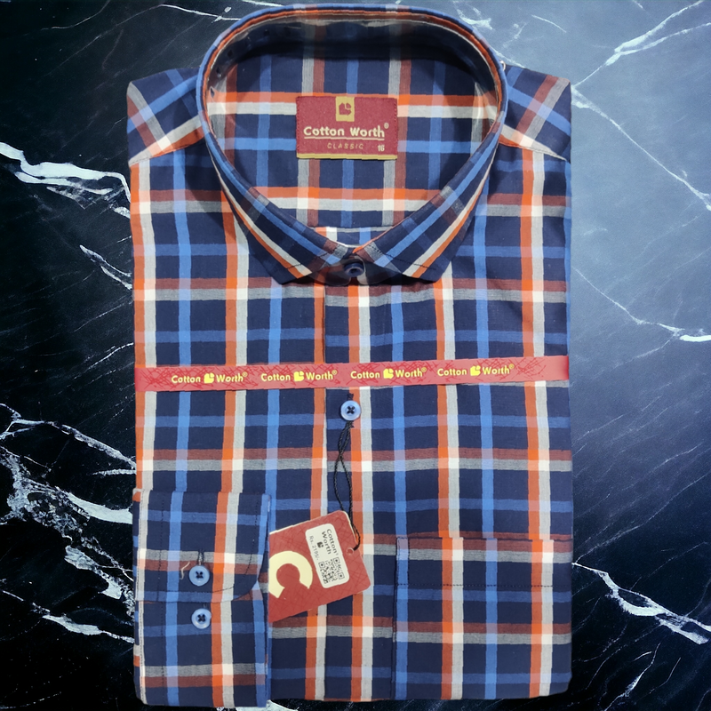 Formal Check Shirt Premium